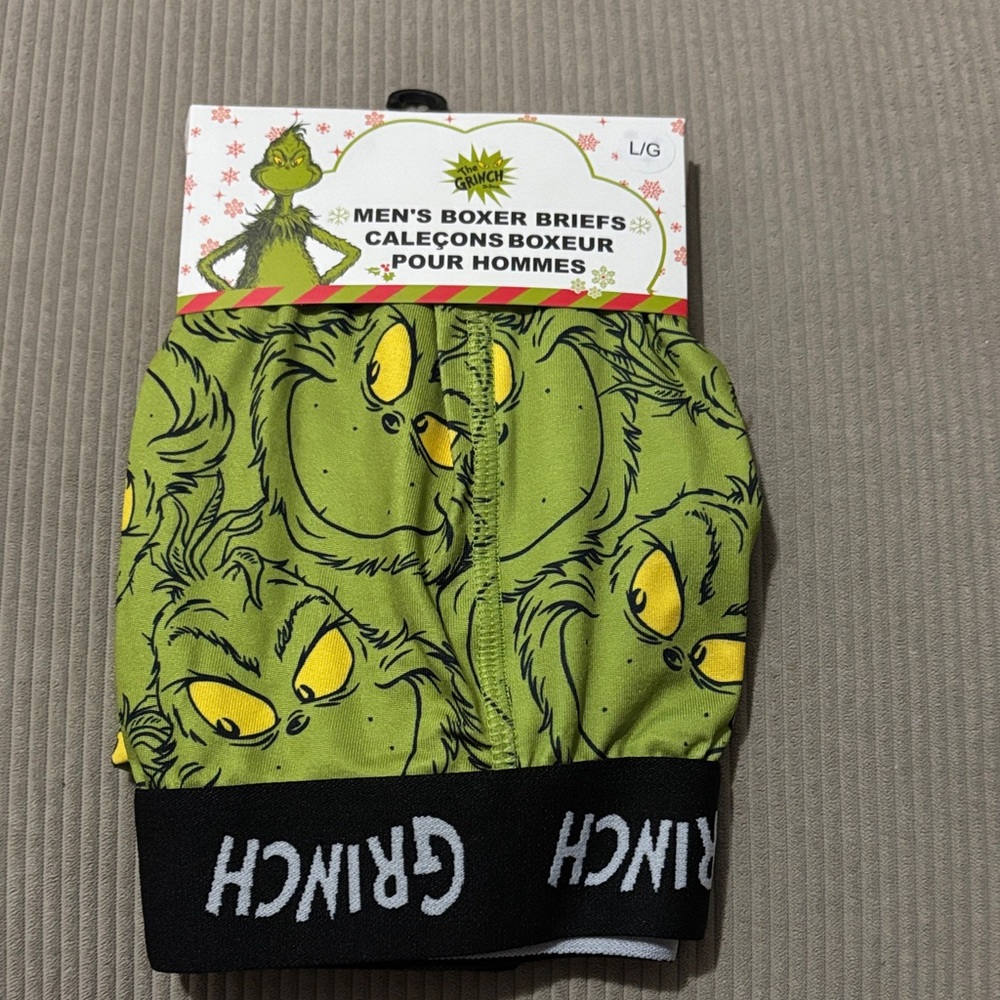 Dr. Seuss Grinch Green Boxer Briefs